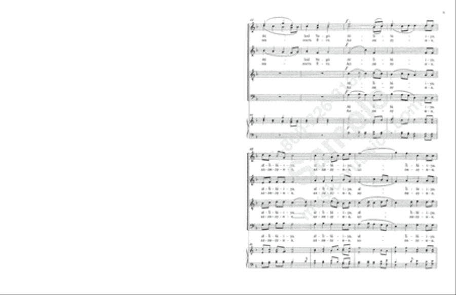 Praise the Name of the Lord No. 1 4-Part scores gallery preview page 8