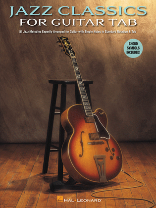 Book cover for Jazz Classics for Guitar Tab