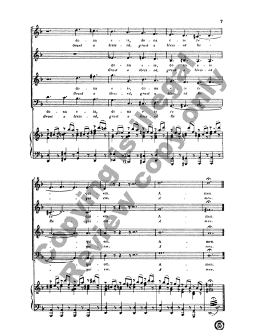 Requiem: Lacrymosa Requiem: Lacrymosa 4-Part scores gallery preview page 6