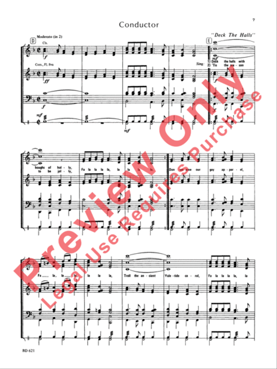 Christmas Sing-a-Long (for Band with Audience Participation) Concert Band scores gallery preview page 8