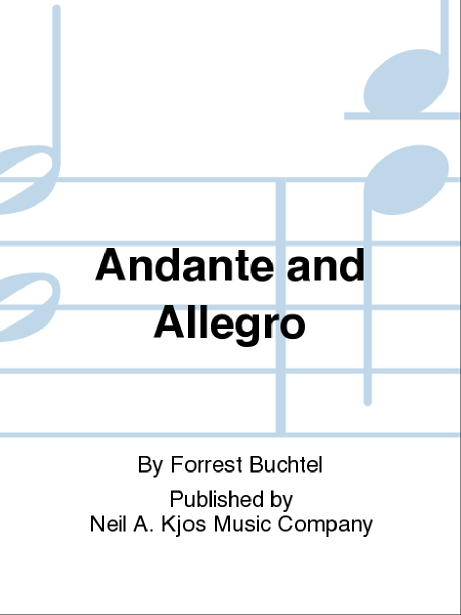 Andante and Allegro Tenor Saxophone scores gallery preview page 1