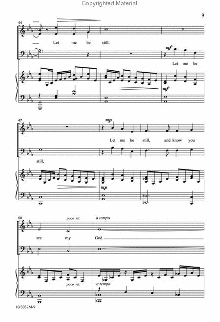 God, Grant Me to Be Silent 4-Part scores gallery preview page 9