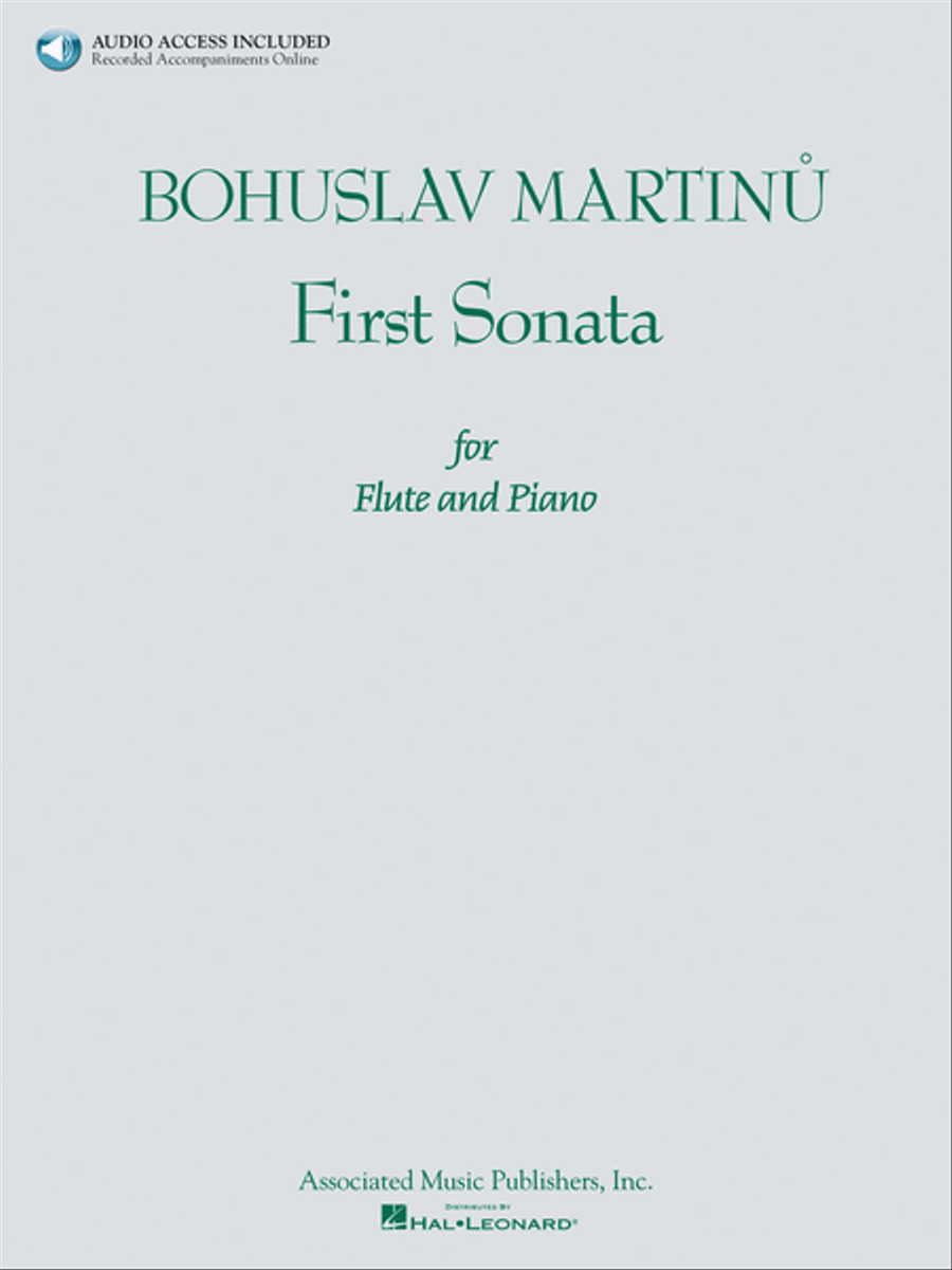 Bohuslav Martinu – First Sonata for Flute and Piano Flute Solo scores gallery preview page 1