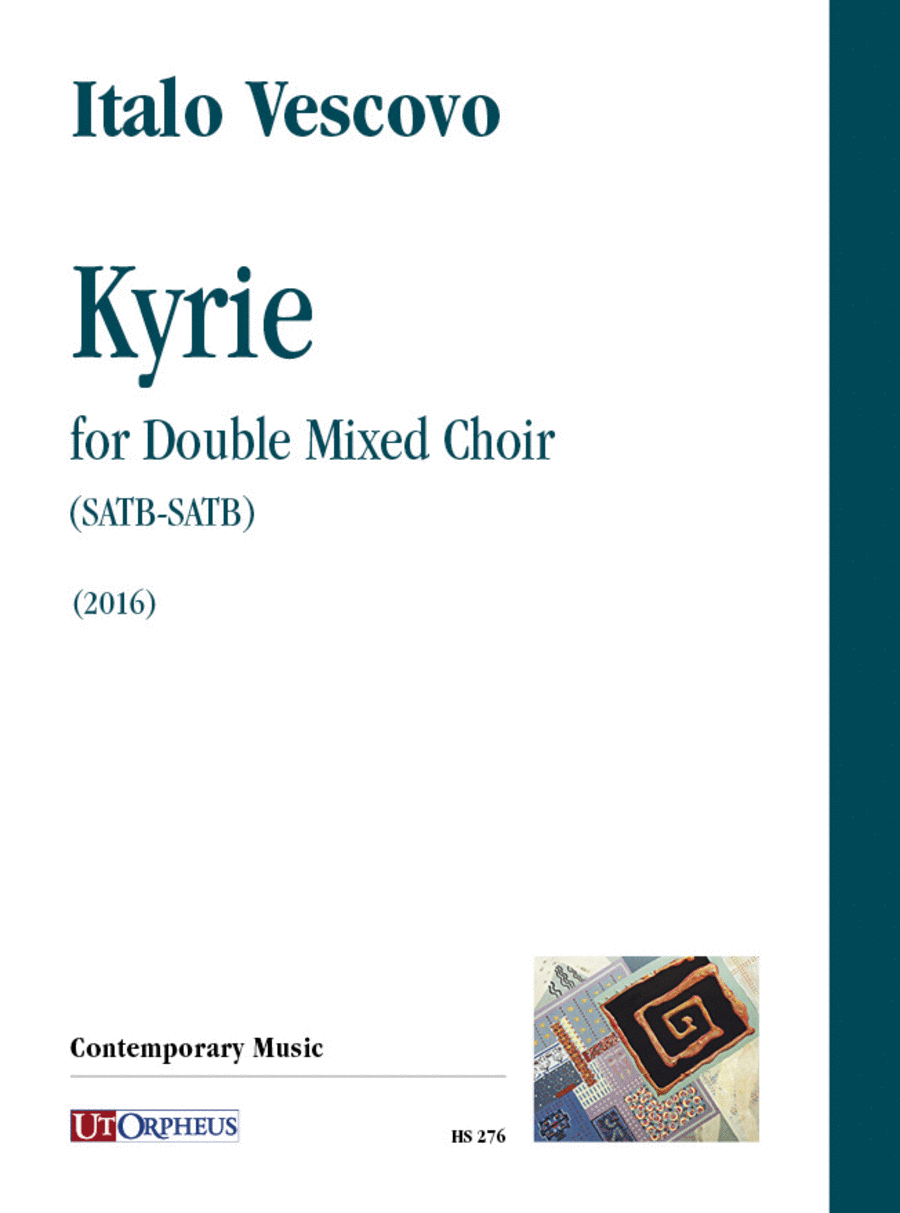 Kyrie for Double Mixed Choir (SATB-SATB) (2016) 4-Part scores gallery preview page 1