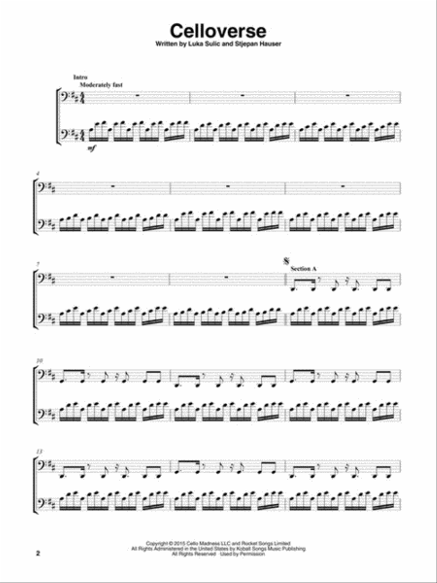 2Cellos – Sheet Music Collection String Duet scores gallery preview page 3
