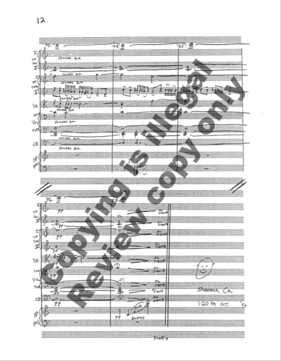 Behind Me Dips Eternity Harp scores gallery preview page 6