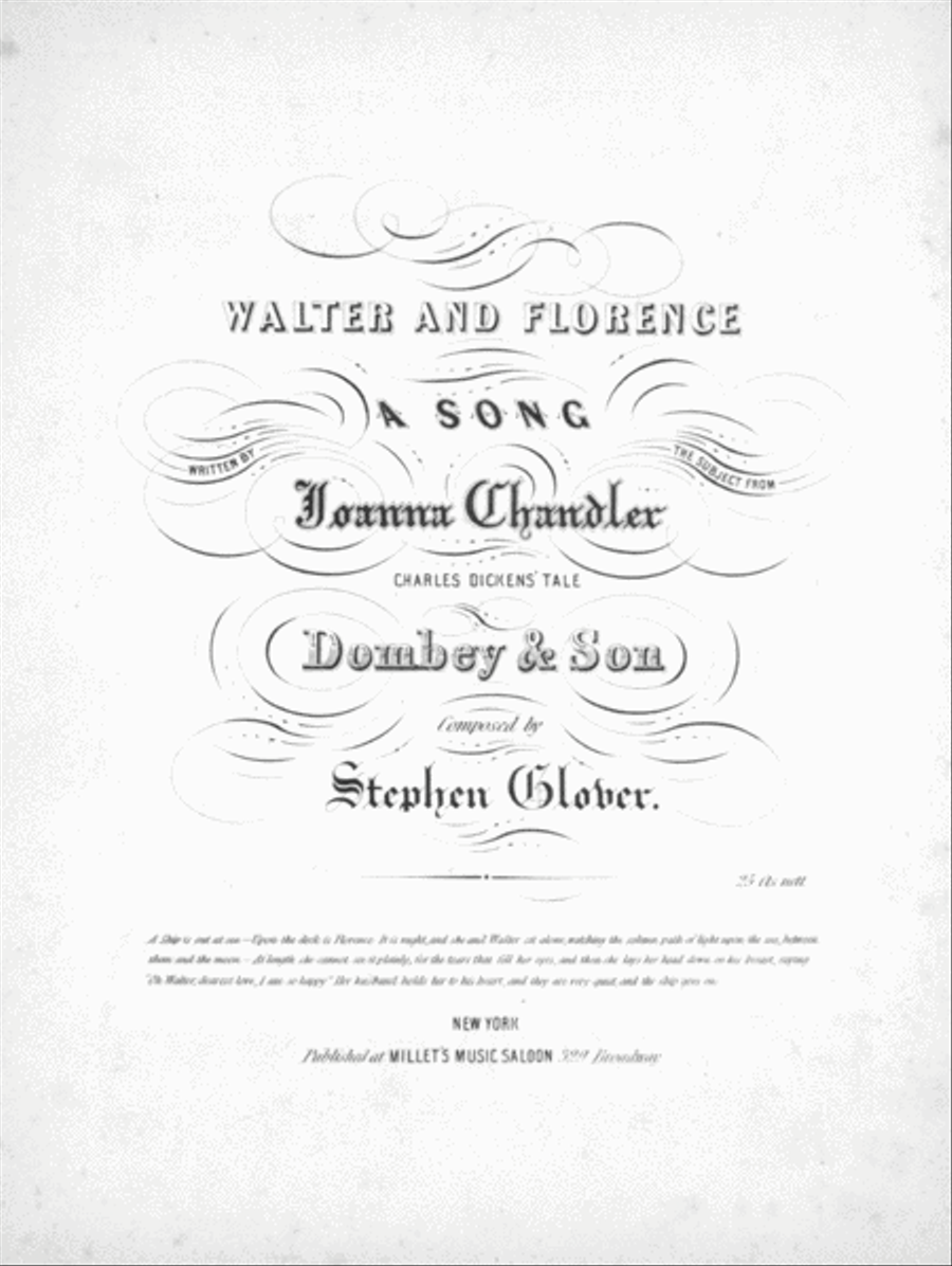Walter and Florence. A Song Voice scores gallery preview page 1