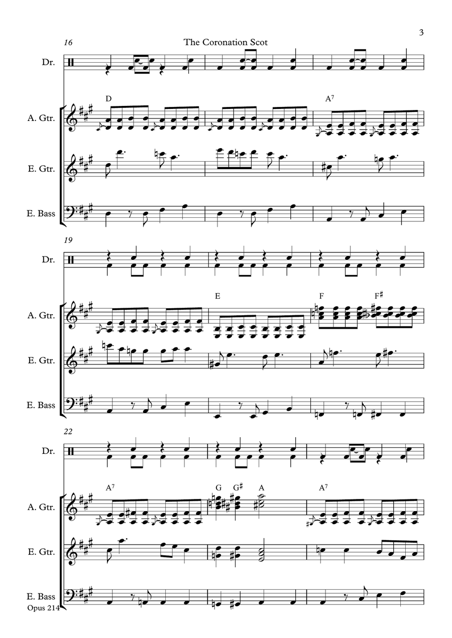 The Coronation Scot Small Ensemble scores gallery preview page 3