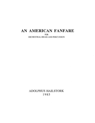 Book cover for American Fanfare