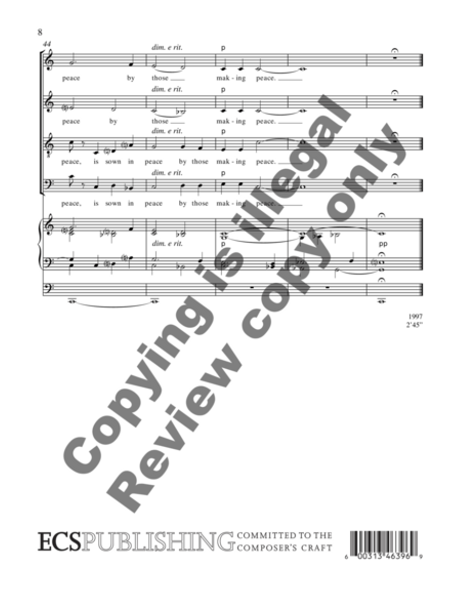 The Properties of Wisdom 4-Part scores gallery preview page 10