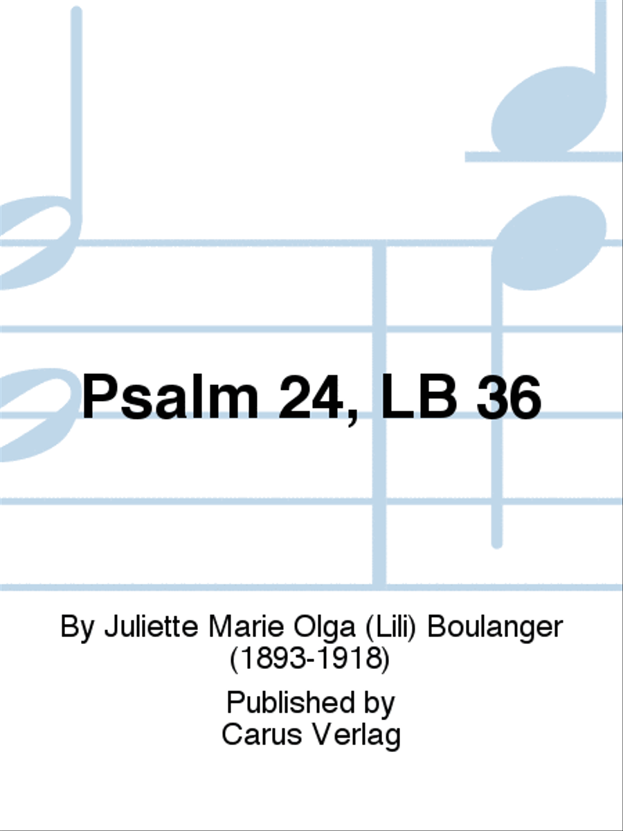 Psalm 24, LB 36 4-Part scores gallery preview page 1