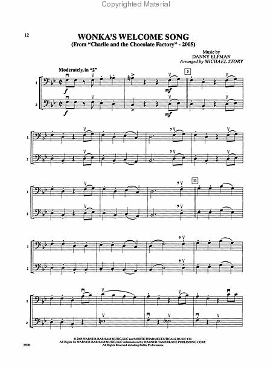 Movie Duets for All Small Ensemble scores gallery preview page 6
