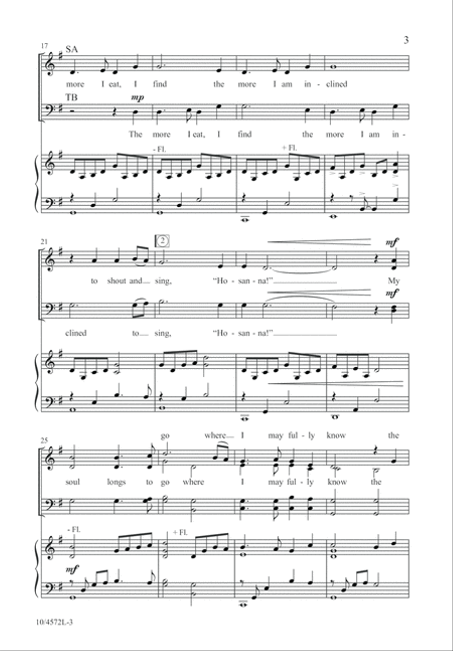 Pilgrim Song 4-Part scores gallery preview page 3