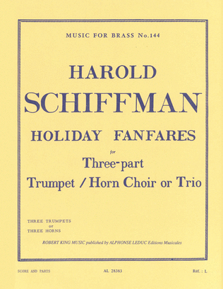 Book cover for Holiday Fanfares (trumpets 3)