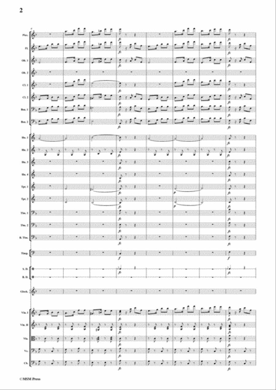 Johann Strauss II-Vom Donaustrande,Polka schnell,Op.356,for Orchestra Clarinet scores gallery preview page 4