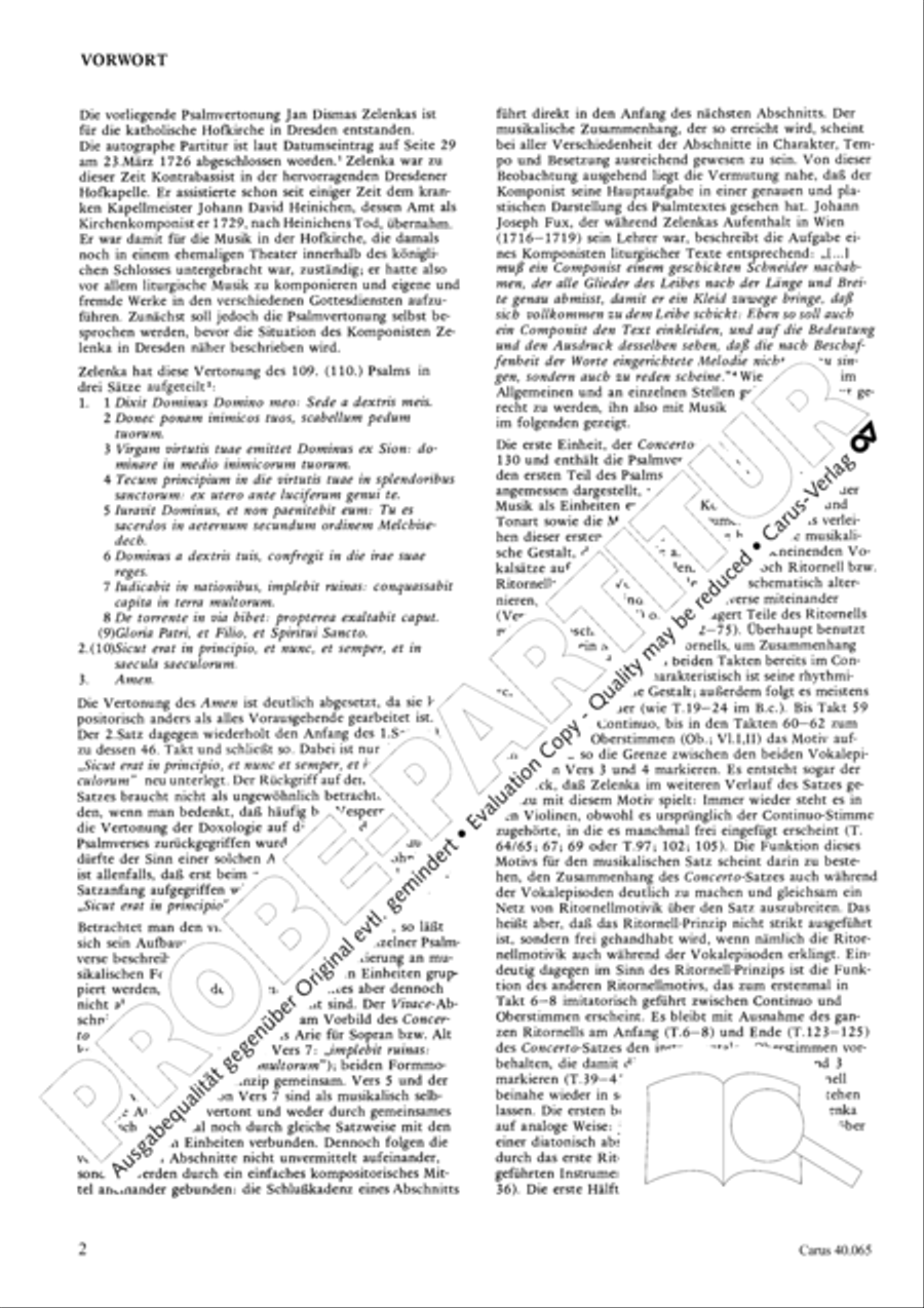 Dixit Dominus (The Lord said unto my Lord) 4-Part scores gallery preview page 3