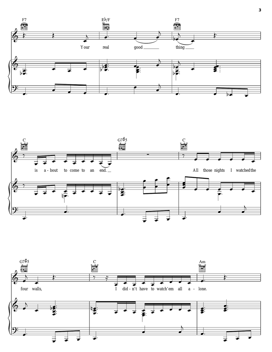Your Good Thing (Is About To End) Piano, Vocal, Guitar scores gallery preview page 3