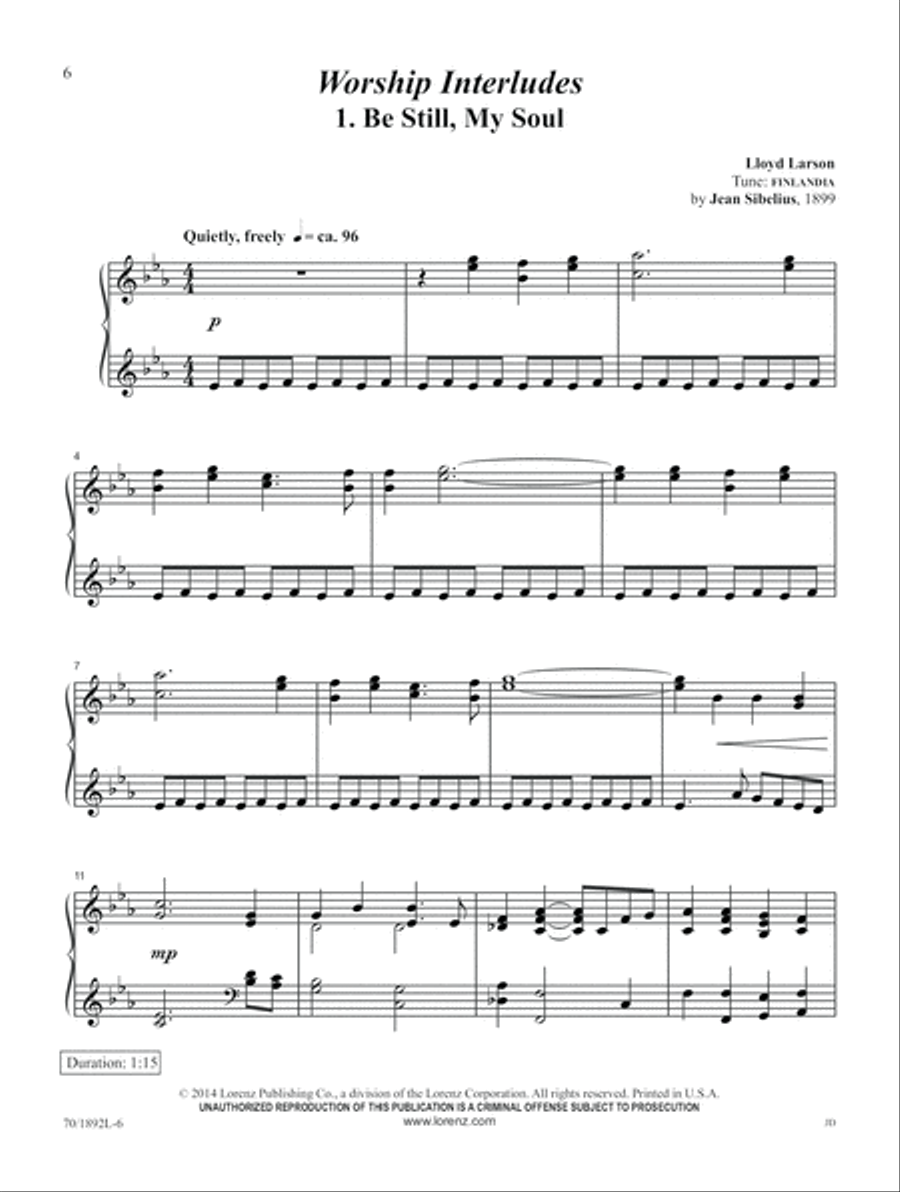 Hymn Tunes Great and Small (Digital Delivery) Piano Solo scores gallery preview page 6