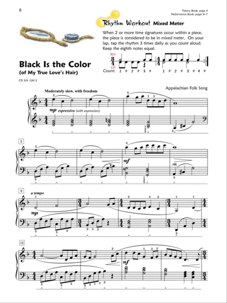 Premier Piano Course Lesson Book, Book 6 Piano Method scores gallery preview page 4