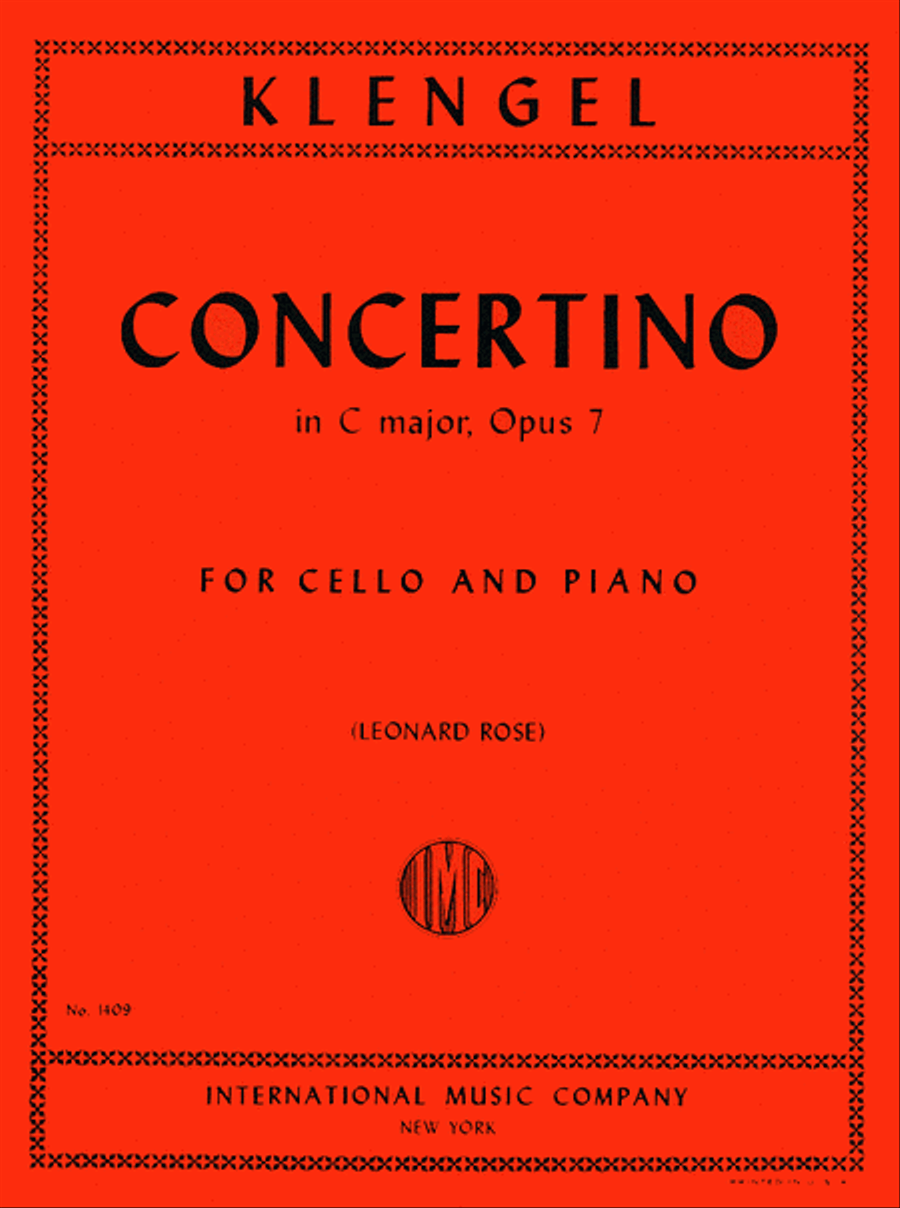 Concertino in C major, Op. 7 Piano Accompaniment scores gallery preview page 1