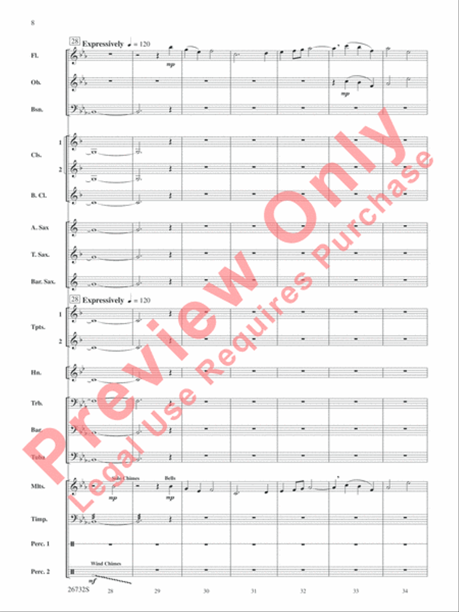 Four Waves Four Waves Concert Band scores gallery preview page 9