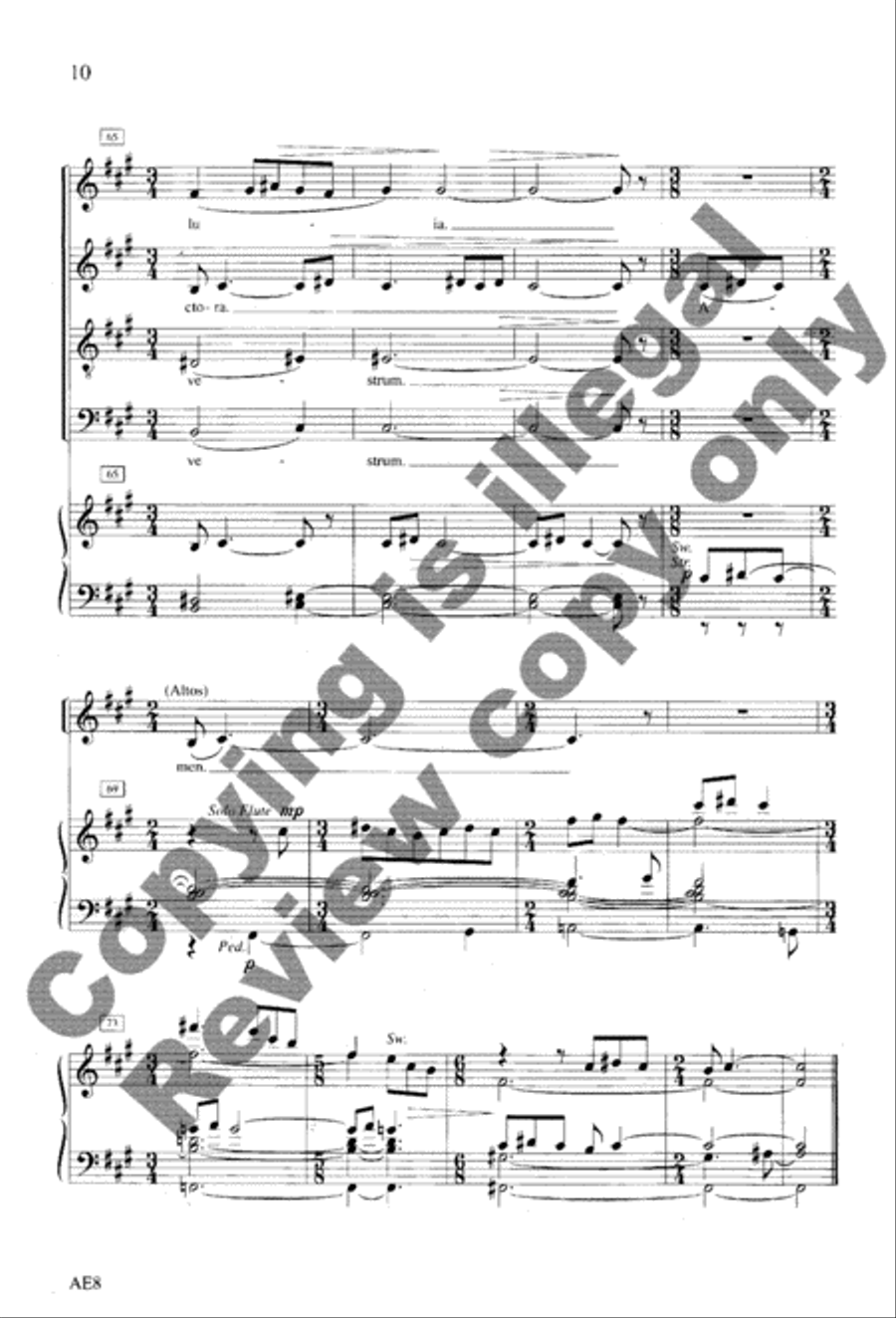 Spiritus Domini Spiritus Domini 4-Part scores gallery preview page 21