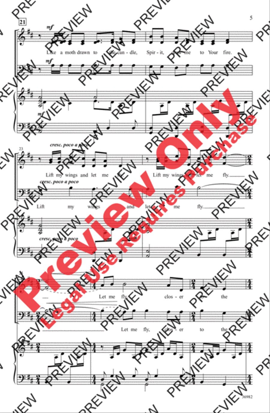 The Flame 3-Part scores gallery preview page 5