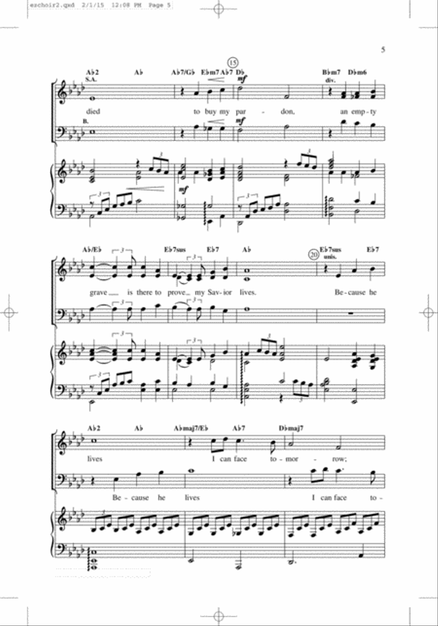 Easy Choir, Vol. 2 Easy Choir, Vol. 2 3-Part scores gallery preview page 3