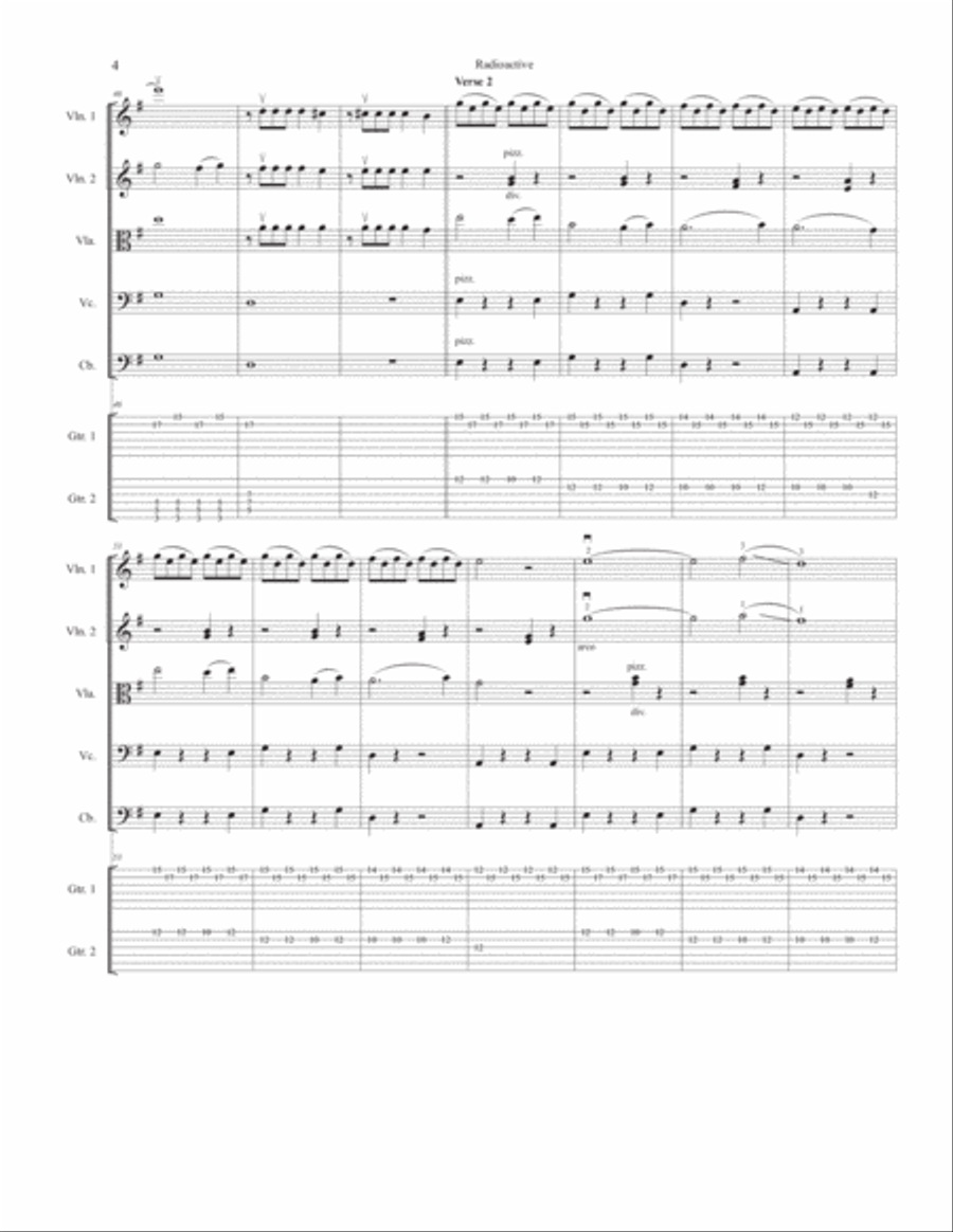 Radioactive String Orchestra scores gallery preview page 5