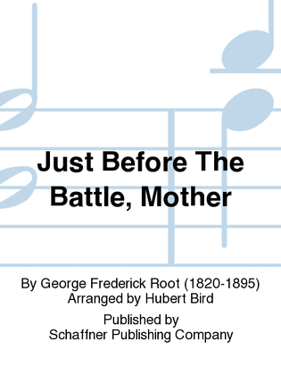 Book cover for Just Before The Battle, Mother