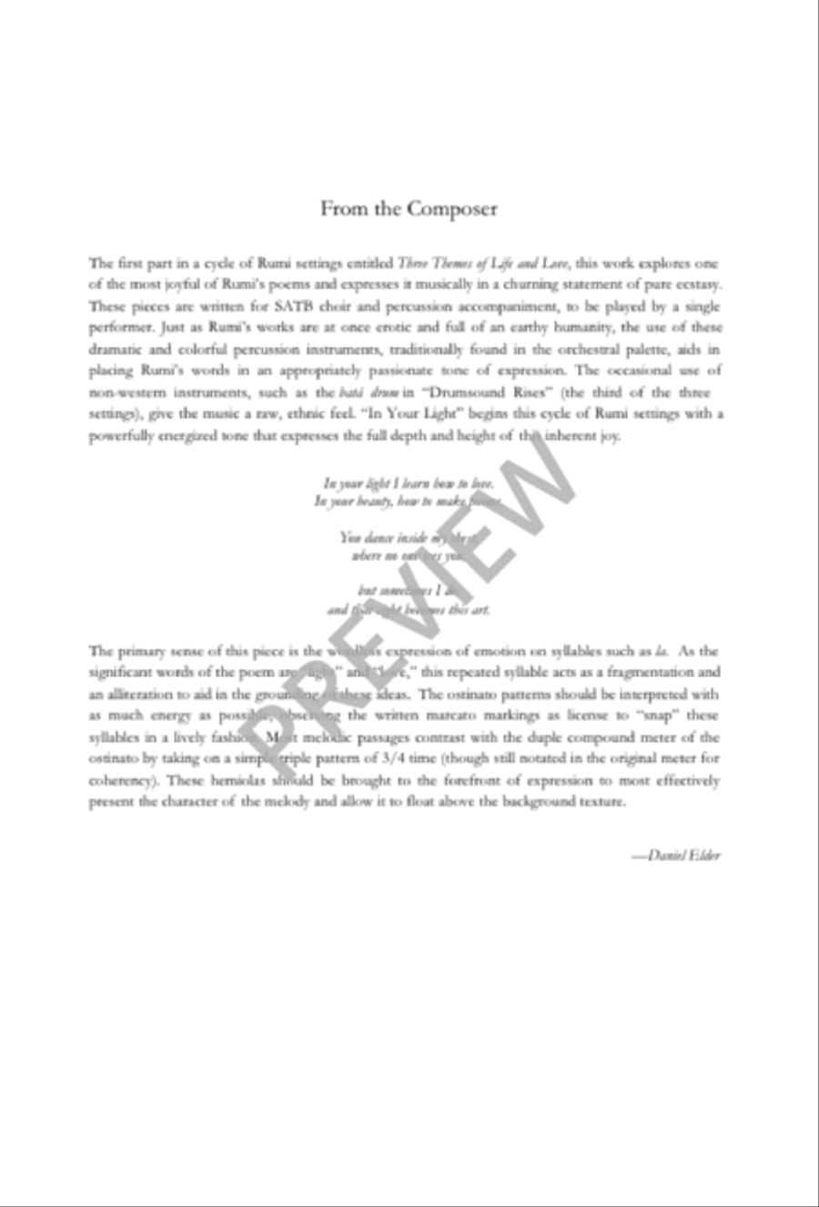 In Your Light In Your Light Divisi scores gallery preview page 2