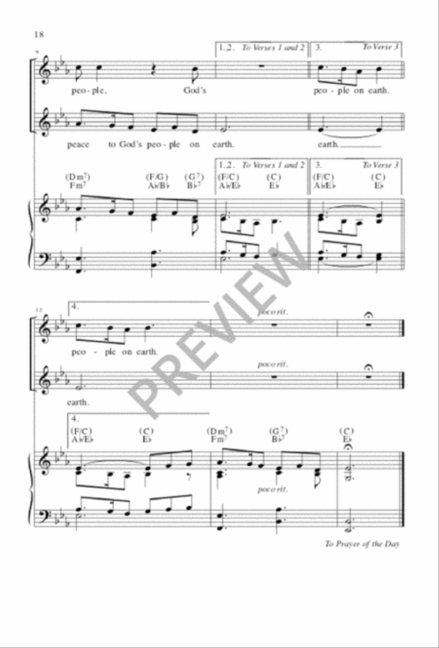 Tree of Life Setting, Holy Communion - Choral edition 4-Part scores gallery preview page 20