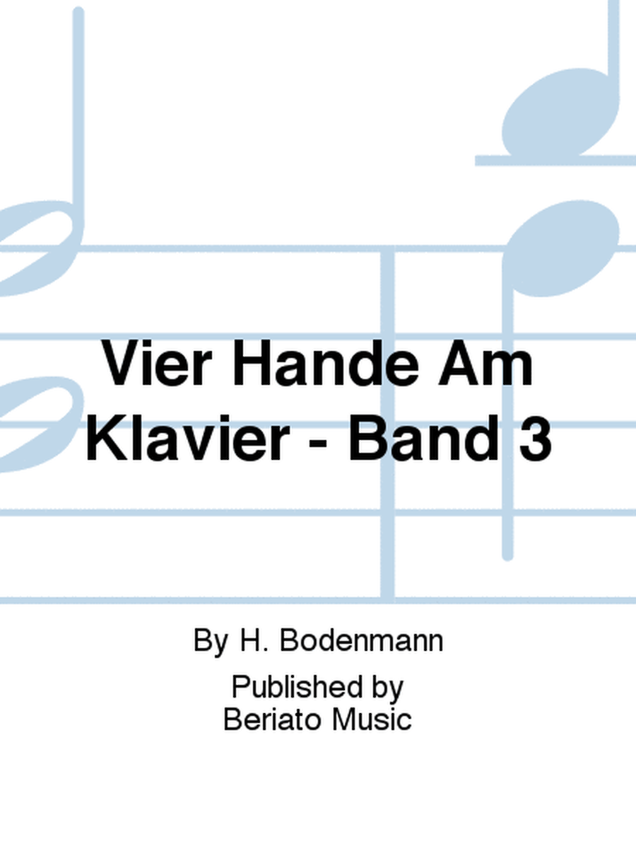 Vier Hande Am Klavier - Band 3