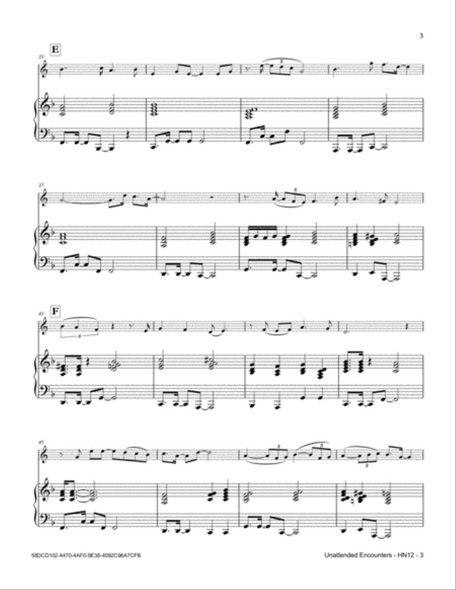 Unattended Encounters Horn scores gallery preview page 3