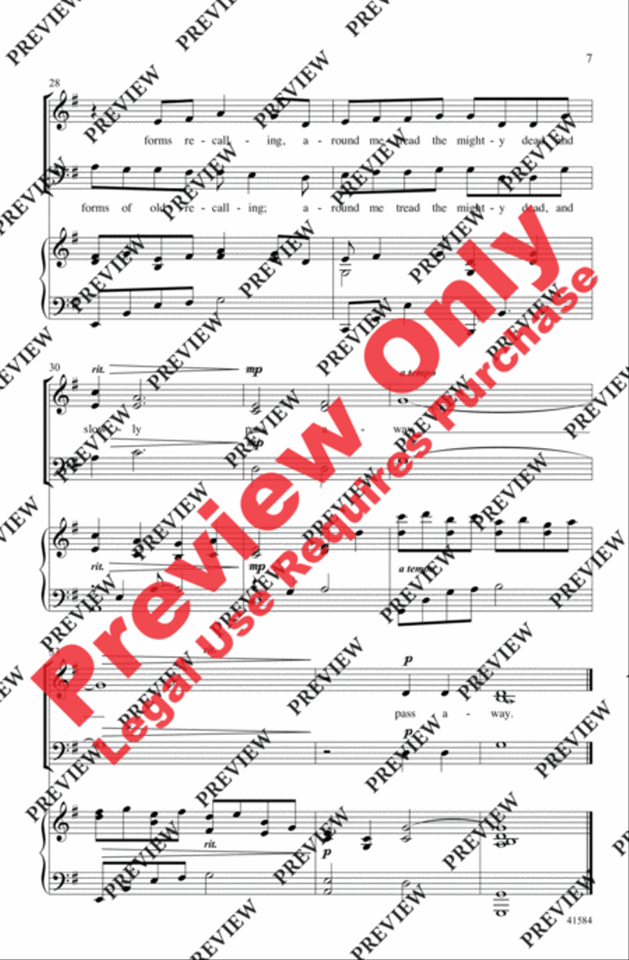 When Midnight Mists Are Creeping 3-Part scores gallery preview page 6
