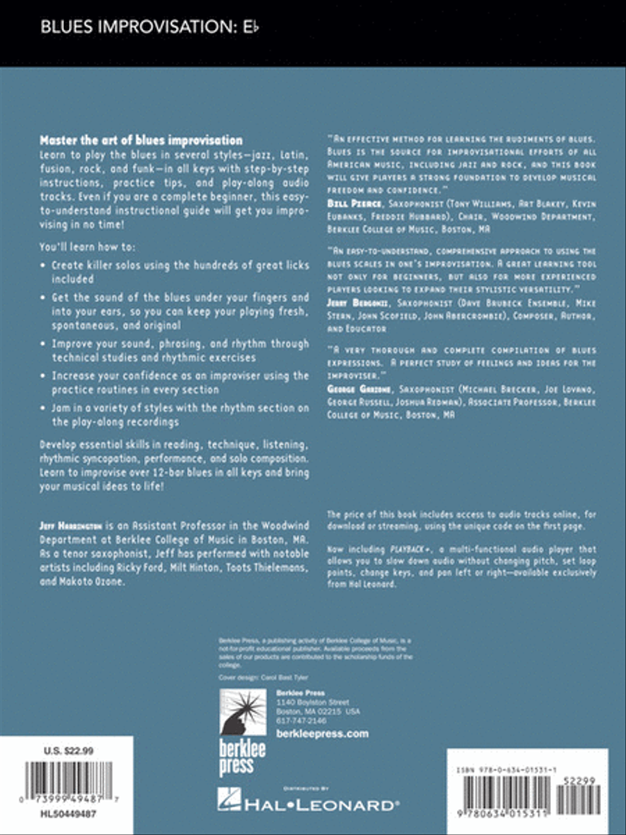 Blues Improvisation Complete E-Flat Instrument scores gallery preview page 7