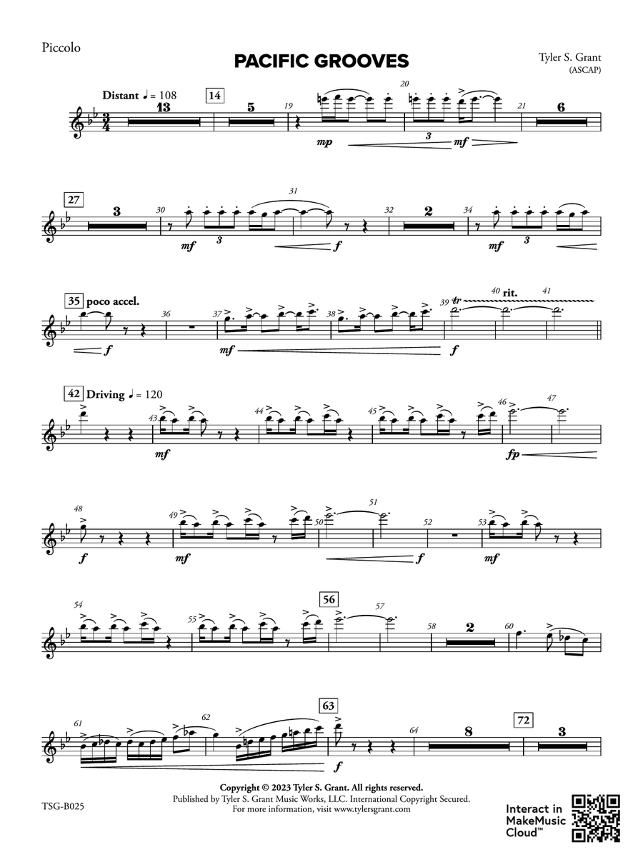 Pacific Grooves: Piccolo