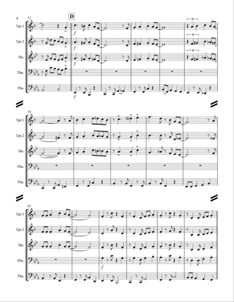The Way You Look Tonight Brass Ensemble scores gallery preview page 5
