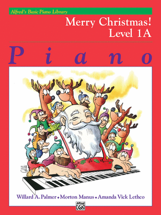 Book cover for Alfred's Basic Piano Course Merry Christmas!, Level 1A