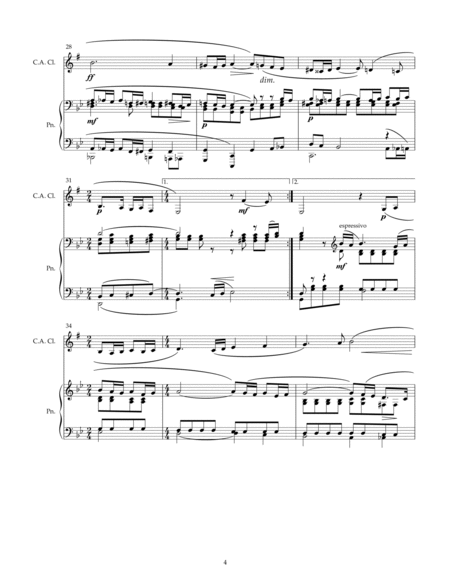 Vocalise (Contra-Alto Clarinet and Piano)
