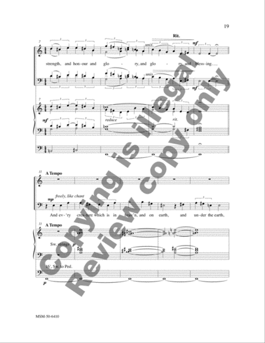 A Canticle from Two Psalms and a Canticle 4-Part scores gallery preview page 3