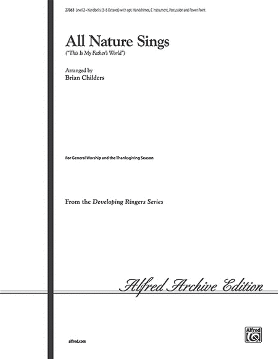 All Nature Sings Handbell Choir scores gallery preview page 1