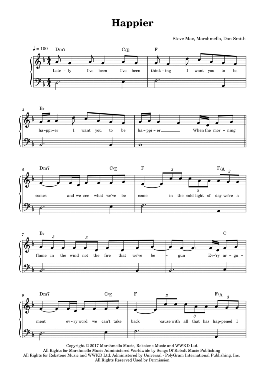 Happier Voice scores gallery preview page 1