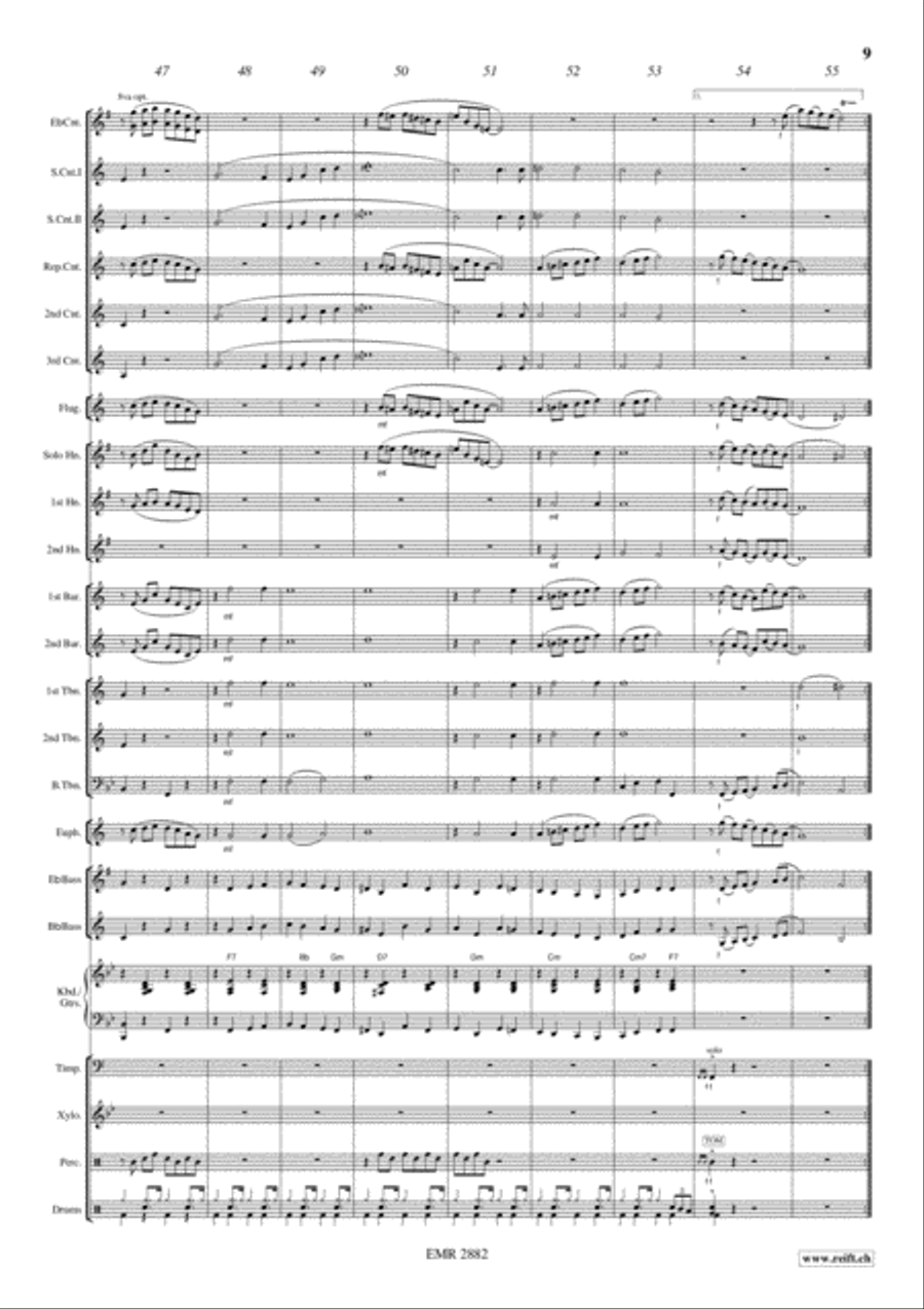 Battle Hymn Of The Republic Brass Band scores gallery preview page 10