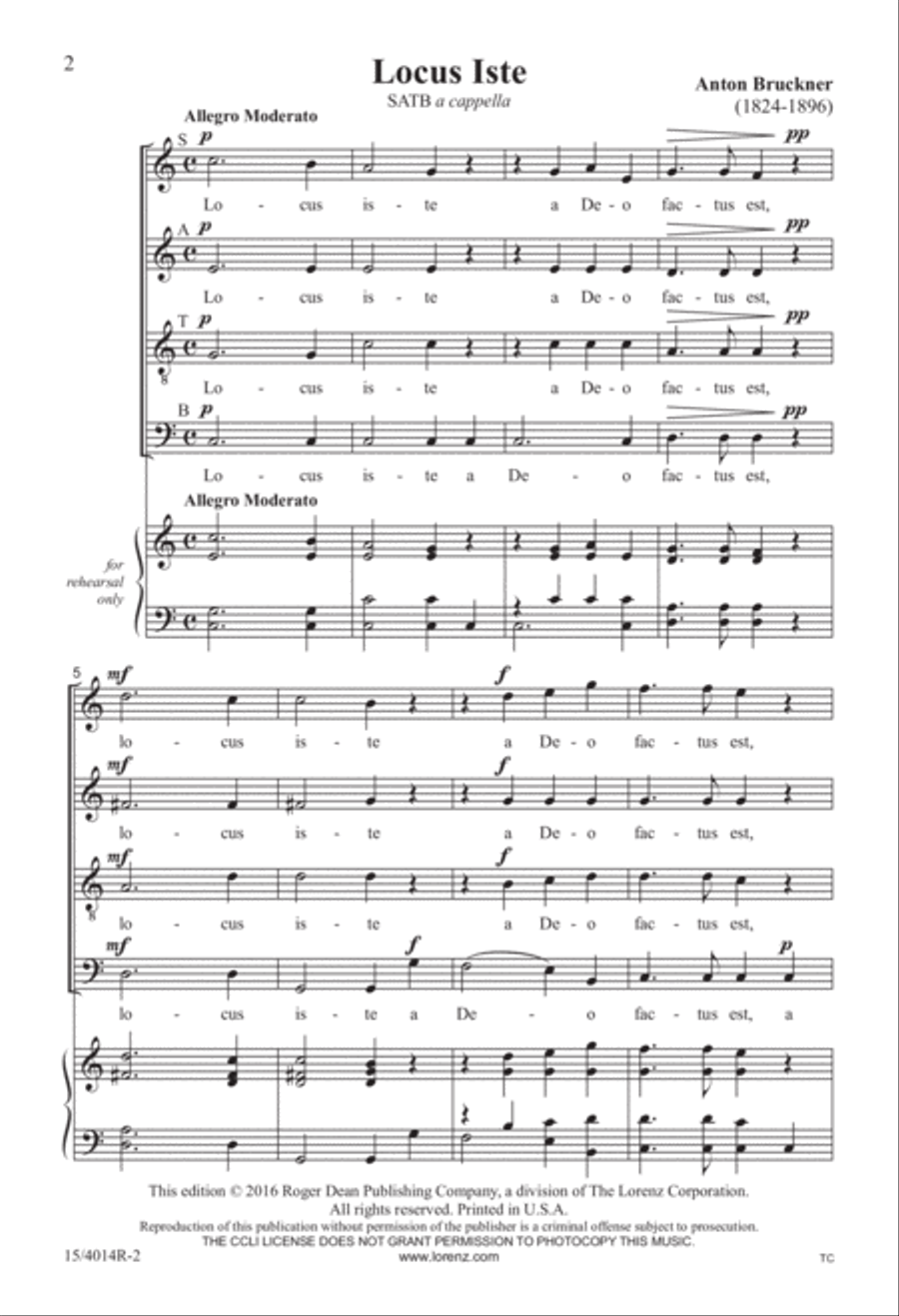 Locus Iste 4-Part scores gallery preview page 2