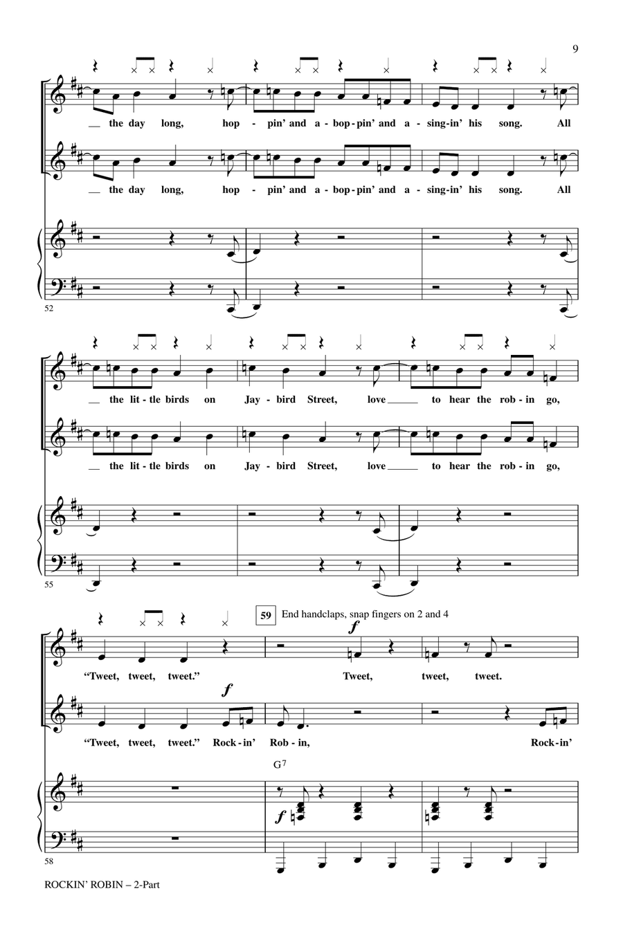 Rockin' Robin 2-Part scores gallery preview page 7