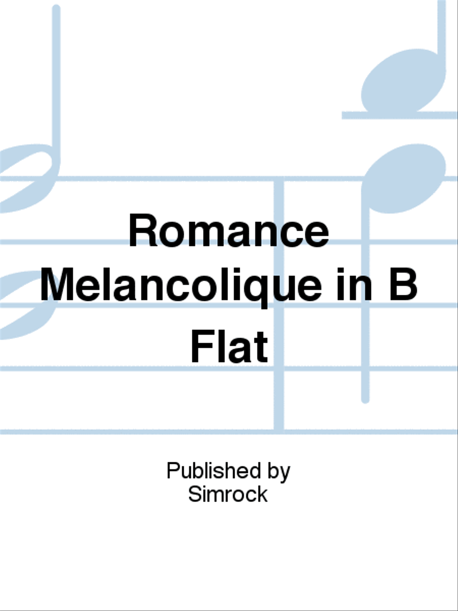Romance Mélancolique in B Flat Trumpet Solo scores gallery preview page 1
