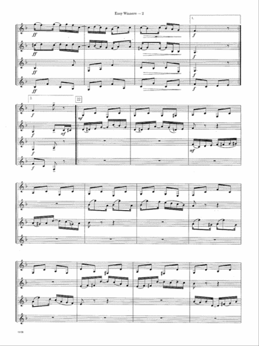 Easy Winners B-Flat Clarinet scores gallery preview page 3