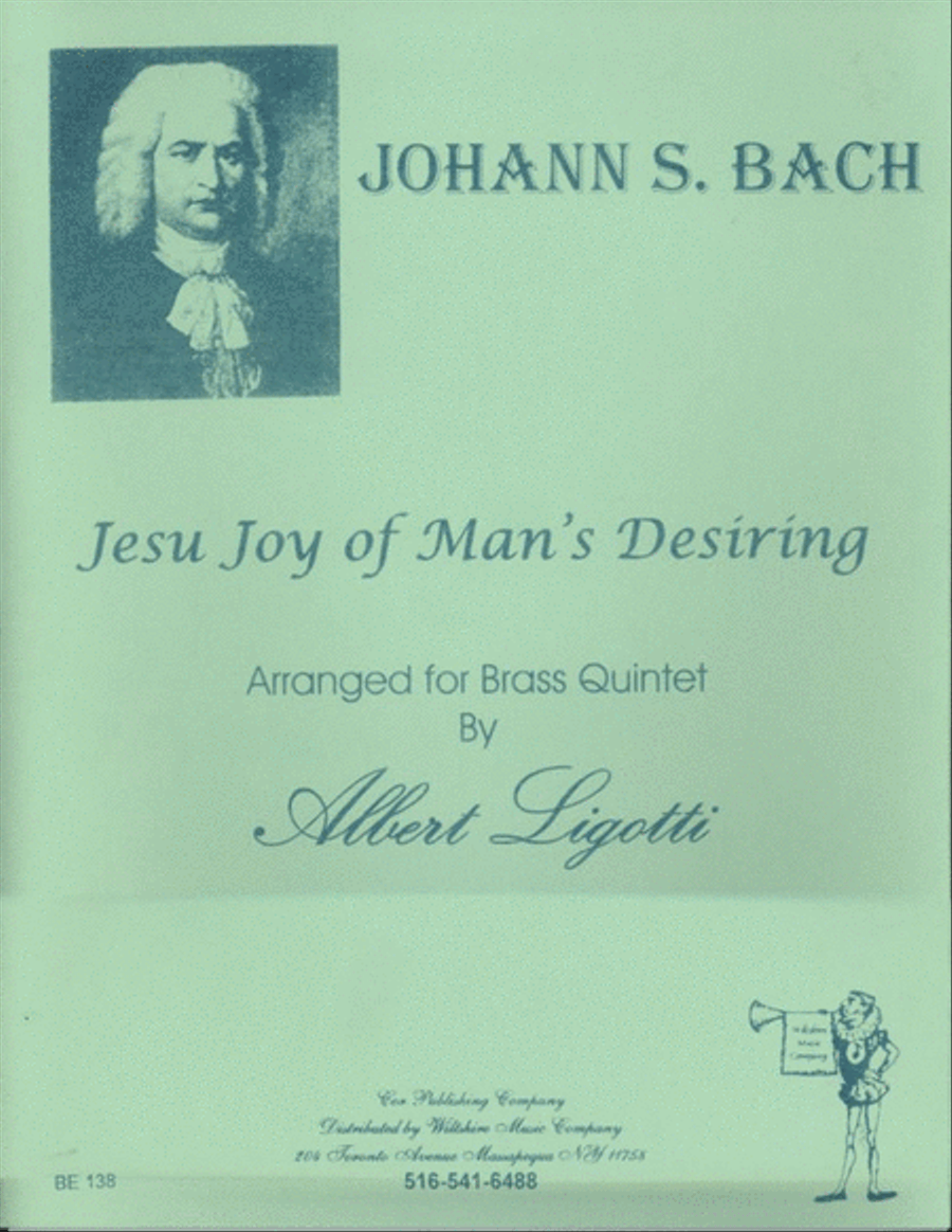 Jesu, Joy of Man's Desiring (Albert Ligotti) Brass Quintet scores gallery preview page 1