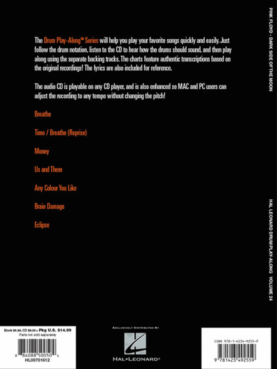 Pink Floyd - Dark Side of the Moon Percussion scores gallery preview page 6